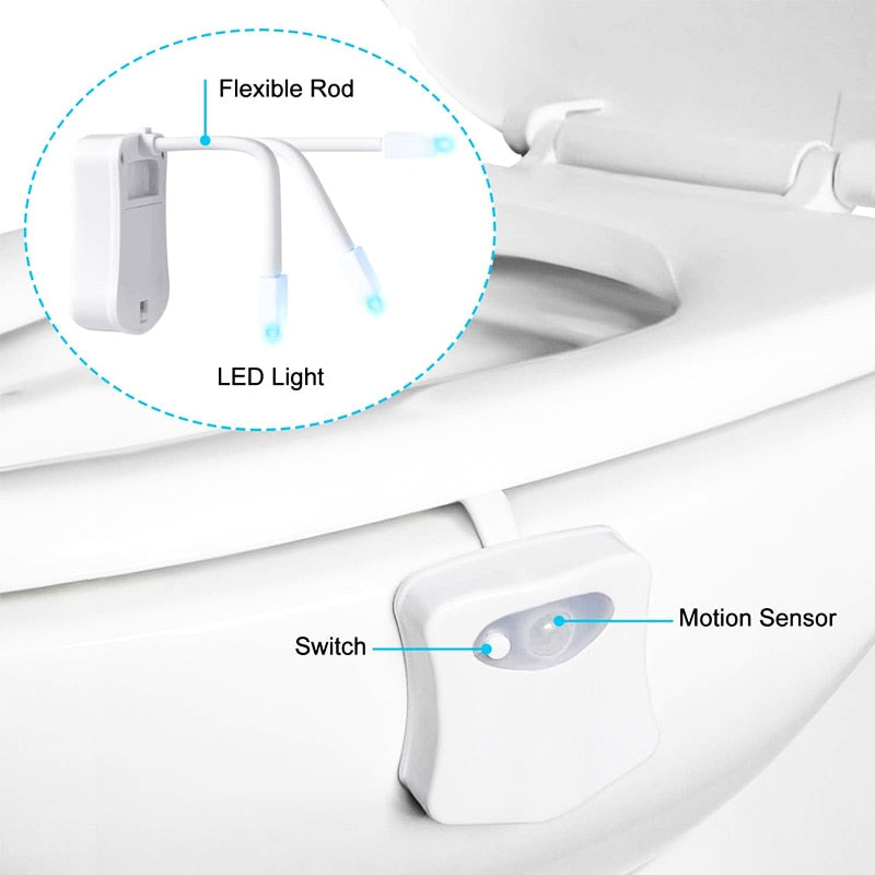 Motion Sensor Toilet Seat Light