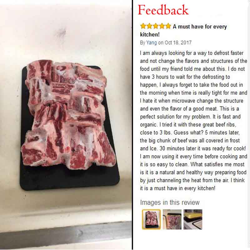 Fast Defrosting Tray Thaw