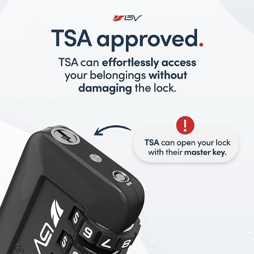 CF365 TSA Approved Luggage Travel Lock, Set-Your-Own Combination Lock