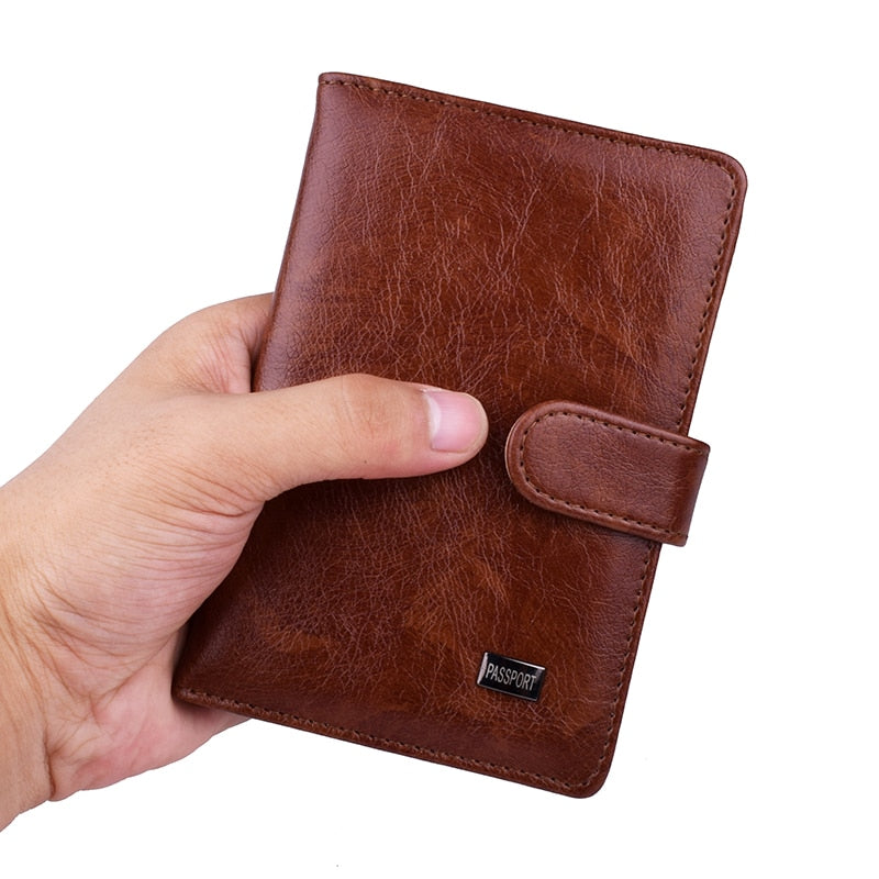 Passport Cover Leather Wallet