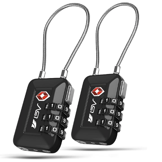 CF365 TSA Approved Luggage Travel Lock, Set-Your-Own Combination Lock
